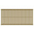 Sofia Horizontal Brushed Brass Single Panel Radiator Front View