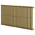 Sofia Horizontal Brushed Brass Single Panel Radiator Right Hand Side View