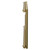 Sofia Horizontal Brushed Brass Single Panel Radiator Side on View