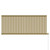 Sofia Brushed Brass Horizontal Single Panel Electric Radiator Front View
