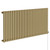 Sofia Brushed Brass Horizontal Single Panel Electric Radiator Left Hand Side View