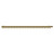 Sofia Brushed Brass Horizontal Single Panel Electric Radiator Top Down View
