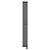 Sofia Matt Black Vertical Digital Thermostatic Single Panel Electric Radiator Front View