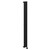 Sofia Matt Black Vertical Digital Thermostatic Single Panel Electric Radiator Left Hand Side View