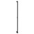Sofia Matt Black Vertical Digital Thermostatic Single Panel Electric Radiator Side on View