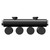 Sofia Matt Black Vertical Single Panel Electric Radiator Top Down View