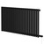 Sofia Matt Black Horizontal Single Panel Electric Radiator Right Hand Side View