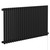 Sofia Matt Black Horizontal Single Panel Electric Radiator Left Hand Side View