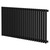 Sofia Horizontal Matt Black Single Panel Radiator Right Hand Side View
