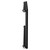 Sofia Horizontal Matt Black Single Panel Radiator Side on View
