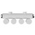 Sofia White Vertical Single Panel Electric Radiator Top Down View