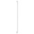Sofia Vertical White Single Panel Radiator Side on View