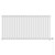 Sofia White Horizontal Digital Thermostatic Single Panel Electric Radiator Front View
