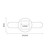 Alves Brushed Brass Bleed Key Top Down Product Measurements