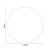 Alves Anthracite 25mm Electric Heating Element Cover Top Down Product Measurements