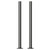 Alves Gunmetal Grey 300mm Radiator Pipe Sleeve Kit Front View