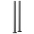 Alves Gunmetal Grey 300mm Radiator Pipe Sleeve Kit Left Hand Side View
