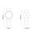 Alves Chrome Straight Thermostatic Radiator Valves Top Down Product Measurements