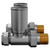 Alves Round Gunmetal Grey Straight Radiator Valves Side on View