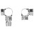 Alves Round Chrome Corner Radiator Valves Top Down View