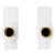 Alves Square White Angled Radiator Valves Front View