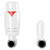 Alves White Straight Thermostatic Radiator Valves Front View