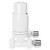 Alves White Straight Thermostatic Radiator Valves Side on View