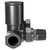 Alves Round Gunmetal Grey Corner Radiator Valves Side on View