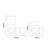 Alves Round Gunmetal Grey Corner Radiator Valves Side on Product Measurements