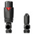 Alves Gunmetal Grey Angled Thermostatic Radiator Valves Front View