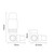 Alves Gunmetal Grey Corner Thermostatic Radiator Valves Side on Product Measurements