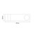 Bruges Chrome 350mm Radiator Towel Rail Side on Product Measurements