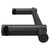 Bruges Matt Black 350mm Radiator Towel Rail Side on View