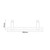 Bruges Matt Black 350mm Radiator Towel Rail Top Down Product Measurements