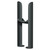 Copenhagen Anthracite Floor Standing Double Column Radiator Feet  Right Hand Side View