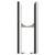Copenhagen Raw Metal Floor Standing Double Column Radiator Feet  Front View