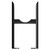 Copenhagen Matt Black Floor Standing Triple Column Radiator Feet  Front View