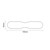 Copenhagen White Floor Standing Quadruple Column Radiator Feet  Top Down Product Measurements