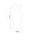 Hannover Chrome Radiator Robe Hook Top Down Product Measurements