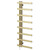 Alcudia Brushed Brass 1150mm x 500mm Electric Heated Towel Rail Right Hand Side View