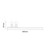 Alcudia Chrome 1150mm x 500mm Heated Towel Rail Top Down Product Measurements