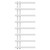 Alcudia White 1150mm x 500mm Heated Towel Rail Front View