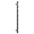 Alcudia Anthracite 1150mm x 500mm Heated Towel Rail Side on View