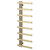 Alcudia Brushed Brass 1150mm x 500mm Heated Towel Rail Right Hand Side View