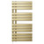 Basel Brushed Brass 1080mm x 550mm Flat Panel Electric Heated Towel Rail Front View