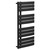 Basel Matt Black 1080mm x 550mm Flat Panel Heated Towel Rail Left Hand Side View