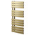 Basel Brushed Brass 1080mm x 550mm Flat Panel Heated Towel Rail Right Hand Side View