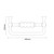 Belgravia White and Chrome 950mm x 480mm Traditional Double Column Towel Radiator Top Down Product Measurements
