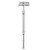 Belgravia White and Chrome 950mm x 480mm Traditional Double Column Towel RadiatorSide on View