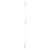 Cordoba White 1600mm x 360mm Single Panel Radiator with Towel Rail Side on View